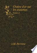 Chaine d'or sur les psaumes