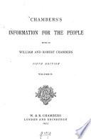 Chambers's information for the people