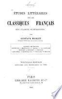 Chanson de Roland, Joinville, Montaigne, Pascal, La Fontaine, Boileau, Bossuet, Fénélon, La Bruyère, Montesquieu, Voltaire, Buffon