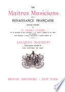 Chansonnettes mesurées de Ian-Antoine de Baïf