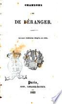 Chansons de de Beranger.