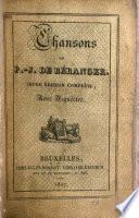 Chansons de P.-J. de Béranger