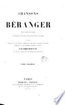 Chansons de [Pierre-Jean] Beranger, 1