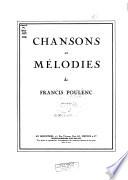 Chansons et mélodies