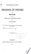 Chansons et poésies de Mitaine