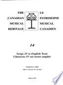 Chansons IV Sur Textes Anglais