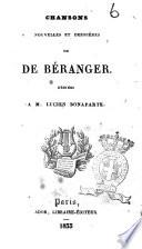 Chansons Nouvelles et Dernieres de De Veranger.