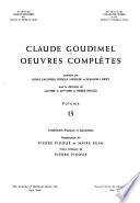 Chansons (profanes et spirituelles)