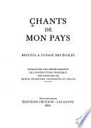 Chants de mon pays