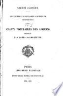Chants populaires des Afghans