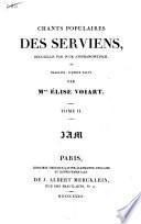 Chants populaires des Serviens