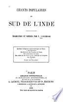 Chants populaires du sud de l'Inde
