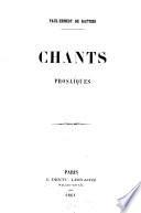 Chants prosaïques