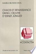 Chaos et renaissance dans l'oeuvre d'Ernst Jünger
