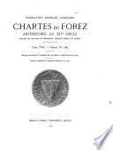 Chartes du Forez antérieures au XIVe siècle: Charte no 1284