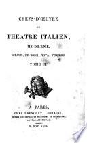 Chefs-d'oeuvre de theatre italien moderne. Tome 1. [-2.]
