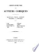 Chefs-d'oeuvre des auteurs comiques