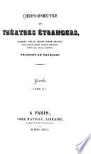 Chefs-d'oeuvre des théatres étrangers