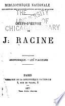 Chefs-d'œuvre de J. Racine