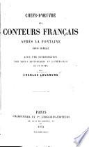 Chefs-d'œuvre des conteurs français après La Fontaine (xviiie diècle)