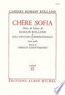 Chère Sofia -