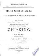 Chi-king ou livre des vers