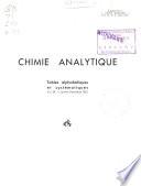 Chimie analytique