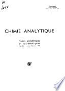 Chimie analytique