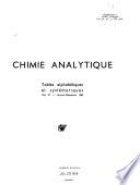 Chimie analytique