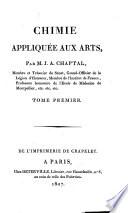 Chimie appliquée aux arts