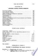 Chimie: Mesures. Constantes physiques des corps chimiques