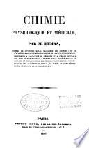 Chimie physiologique et médicale
