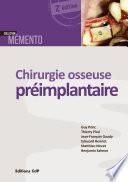 Chirurgie osseuse préimplantaire - Editions CdP