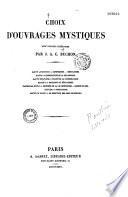 Choix d'ouvrages mystiques avec notices litteraires