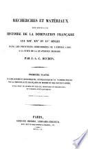 Choix de chroniques et mémoires sur l'histoire