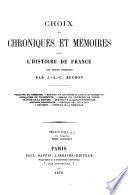 Choix de chroniques et mémoires...(XVe siècle).