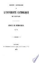 Choix de mémoires