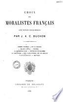 Choix de moralistes français