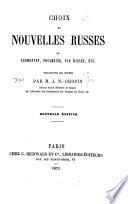 Choix de nouvelles russes
