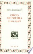 Choix de poèmes, 1955-1997