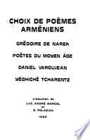 Choix de poèmes arméniens