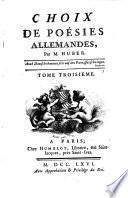 Choix De Poésies Allemandes