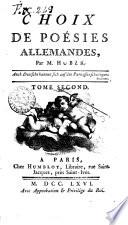 Choix de poésies allemandes, par m. Huber. Tome premier [-quatrième]