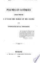Choix de psaumes et cant. sacrés, harmonisés