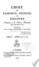 Choix de rapports