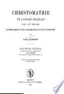 Chrestomathie de l'ancien français (VIIIe-XVe siècles)