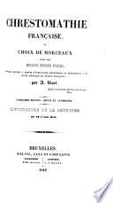 Chrestomathie francaise, ou, Choix de morceaux tires des meilleurs exrivains