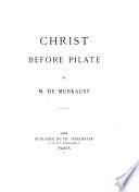 Christ Before Pilate