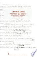 Christian Gailly, l'écriture qui sauve