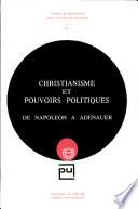 Christianisme et pouvoirs politiques